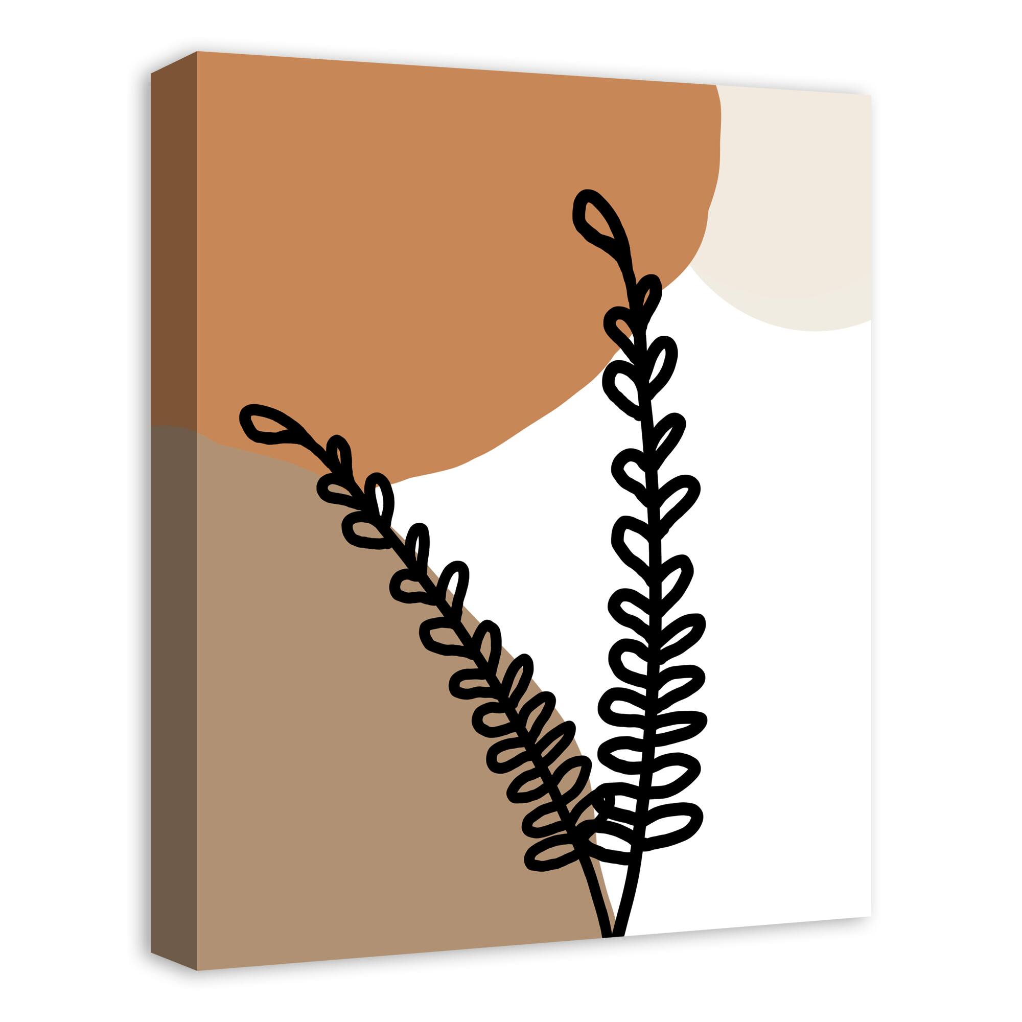 Floral Abstract 16" x 20" Canvas Wall Art